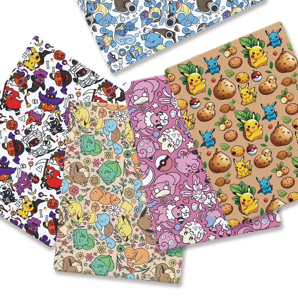 Sewing Production - Tela de dibujos animados de Pokémon,