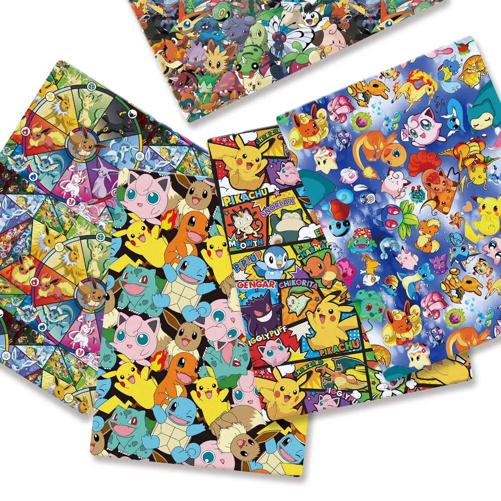 Sewing Production - Tela de dibujos animados de Pokémon