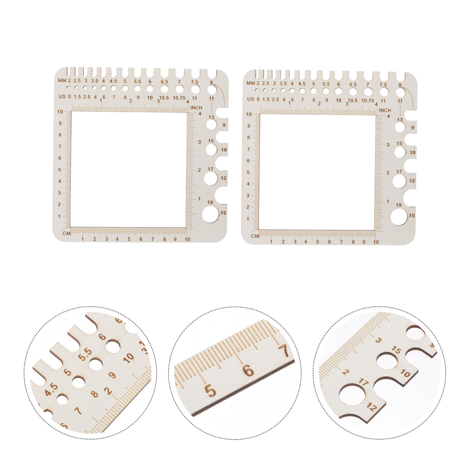 Sewing Gauge Ruler - 2 piezas de reglas medidoras de