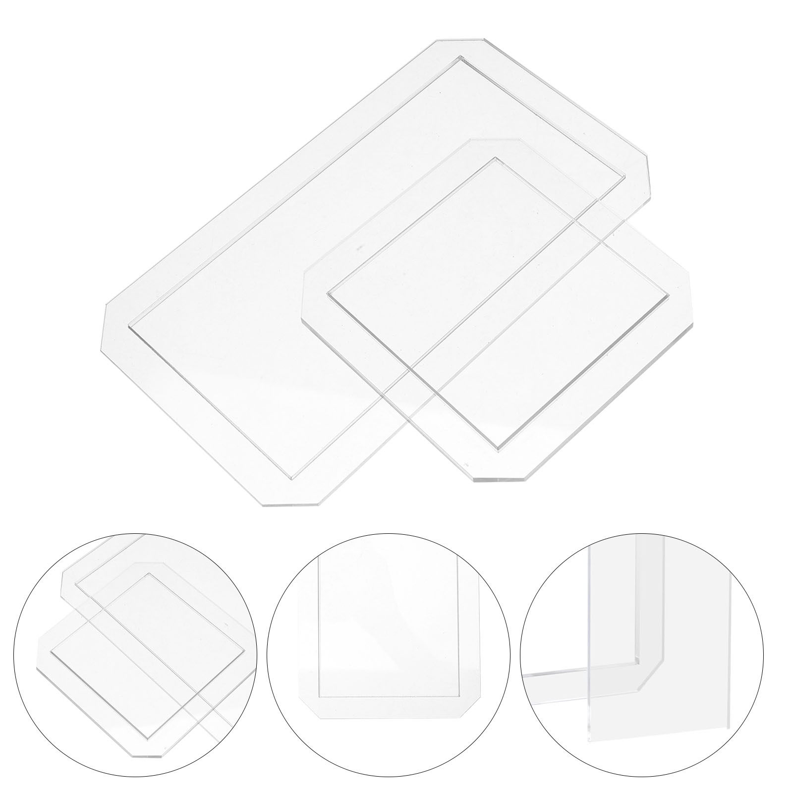 Quilting Ruler Square - 8 plantillas de acrílico transparente para