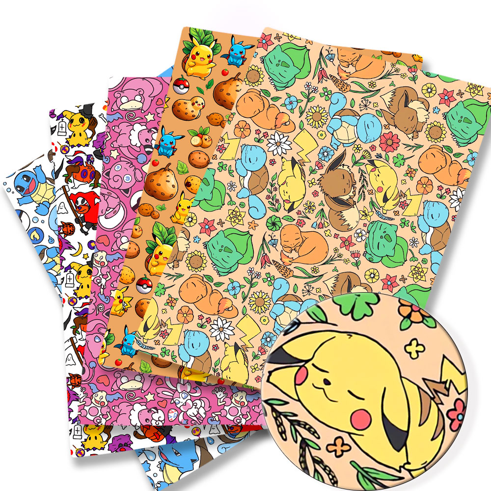 Sewing Production - Tela de dibujos animados de Pokémon,