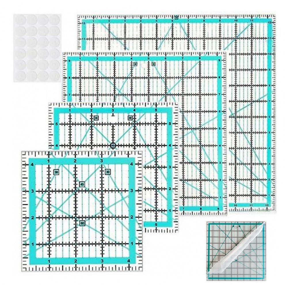 Regla acolchada acrílica con a - Quilting Ruler Square reseña y precio