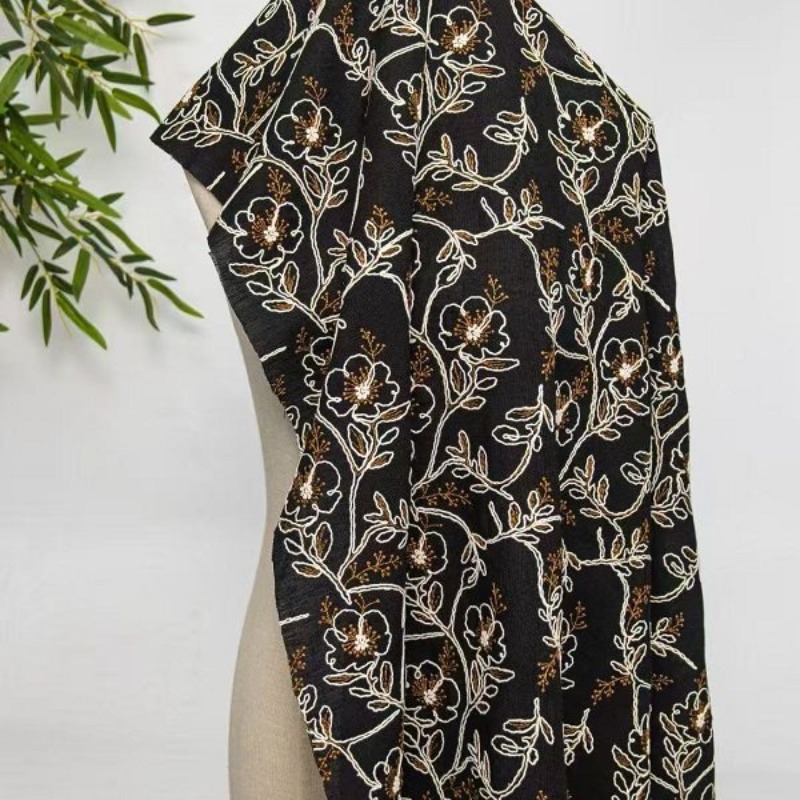 Tela de encaje de tul bordado, - Sewing Fabric reseña y precio