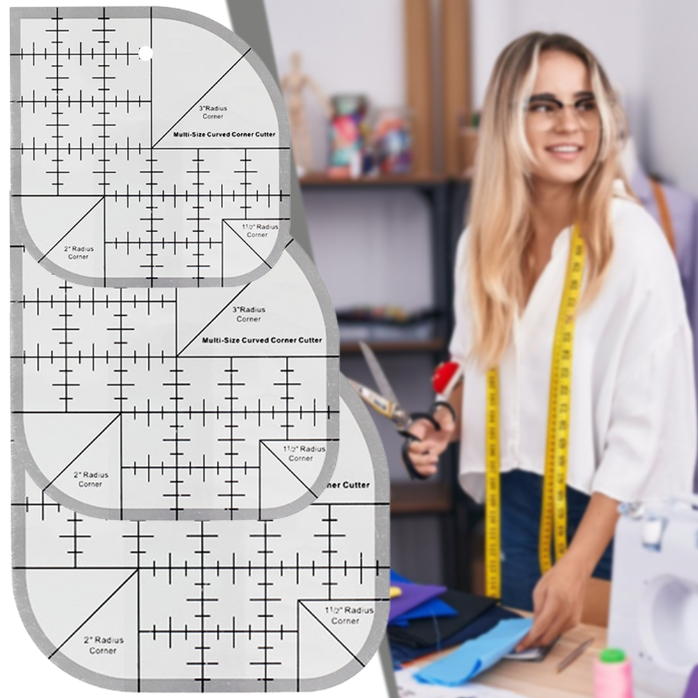 Regla de corte de esquina curv - Quilting Ruler Square reseña y precio