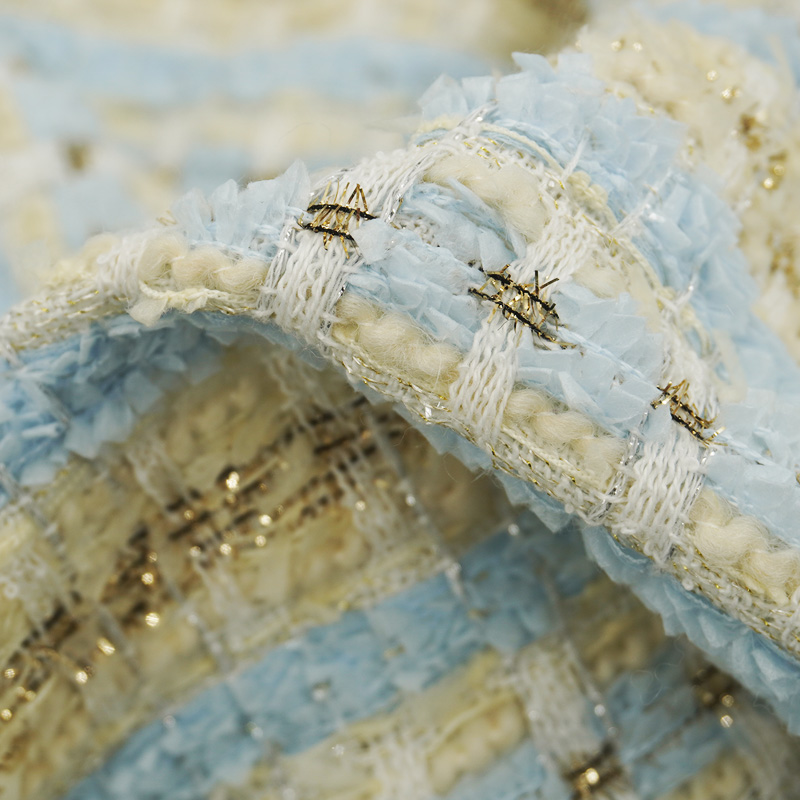Tela de tweed bouclé a cuadros - Sewing Tweed reseña y precio