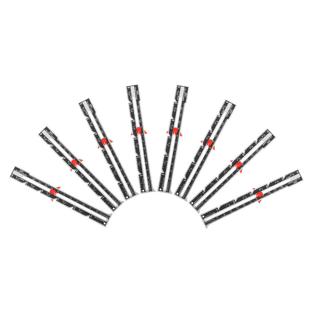 Juego de 8 reglas deslizantes  - Sewing Gauge Ruler reseña y precio