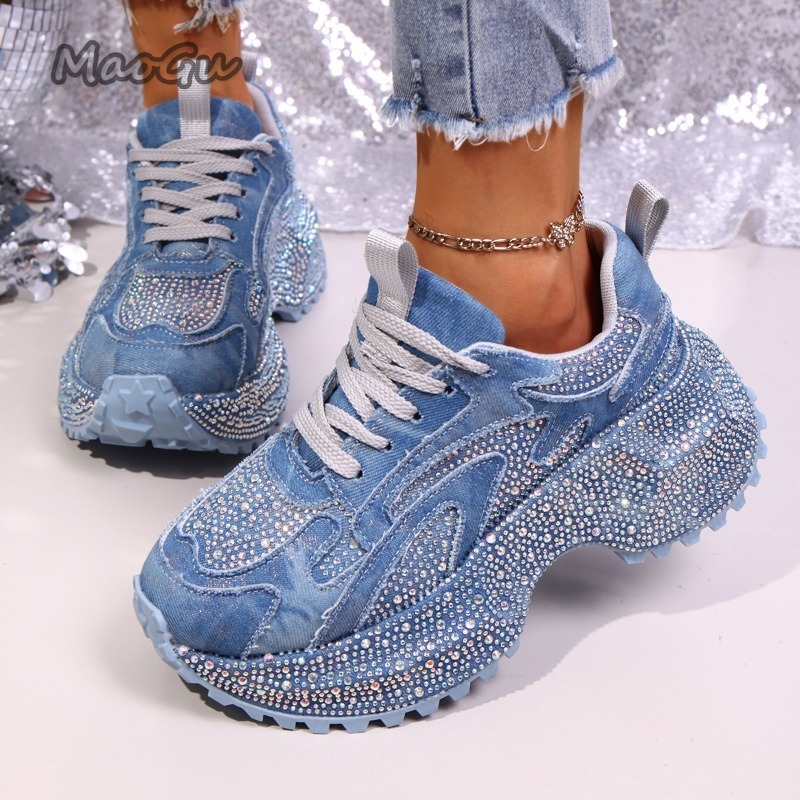 Zapatillas gruesas con diamant - Sewing Garment reseña y precio