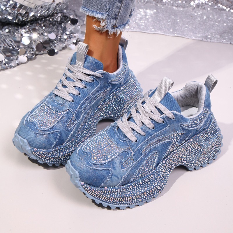 Zapatillas gruesas con diamant - Sewing Garment reseña y precio