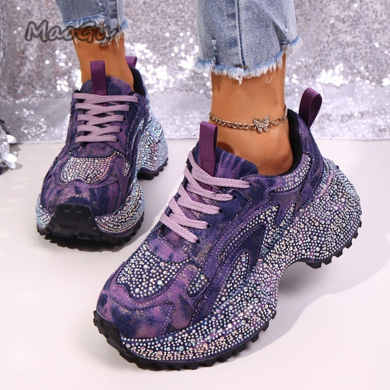 Zapatillas gruesas con diamant - Sewing Garment reseña y precio