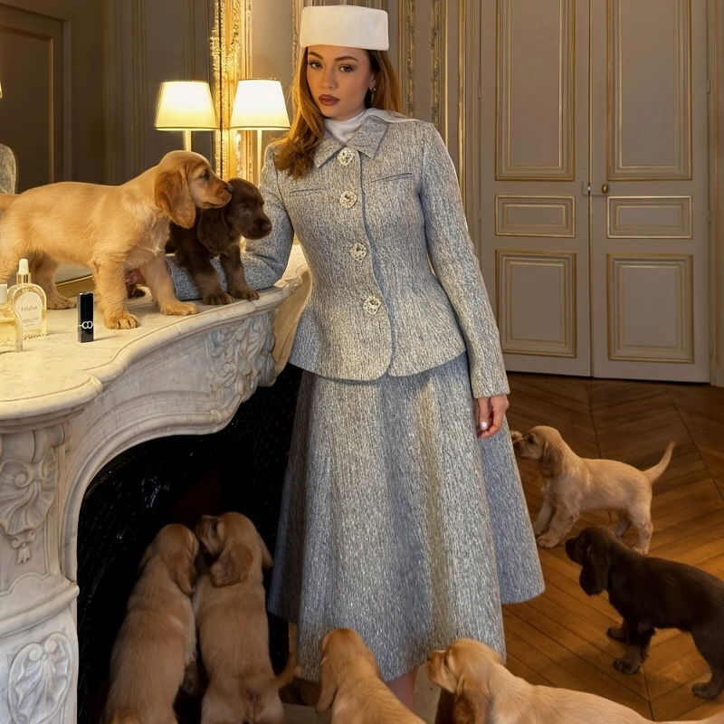 Vintage elegante vestido sólid - Sewing Tweed reseña y precio