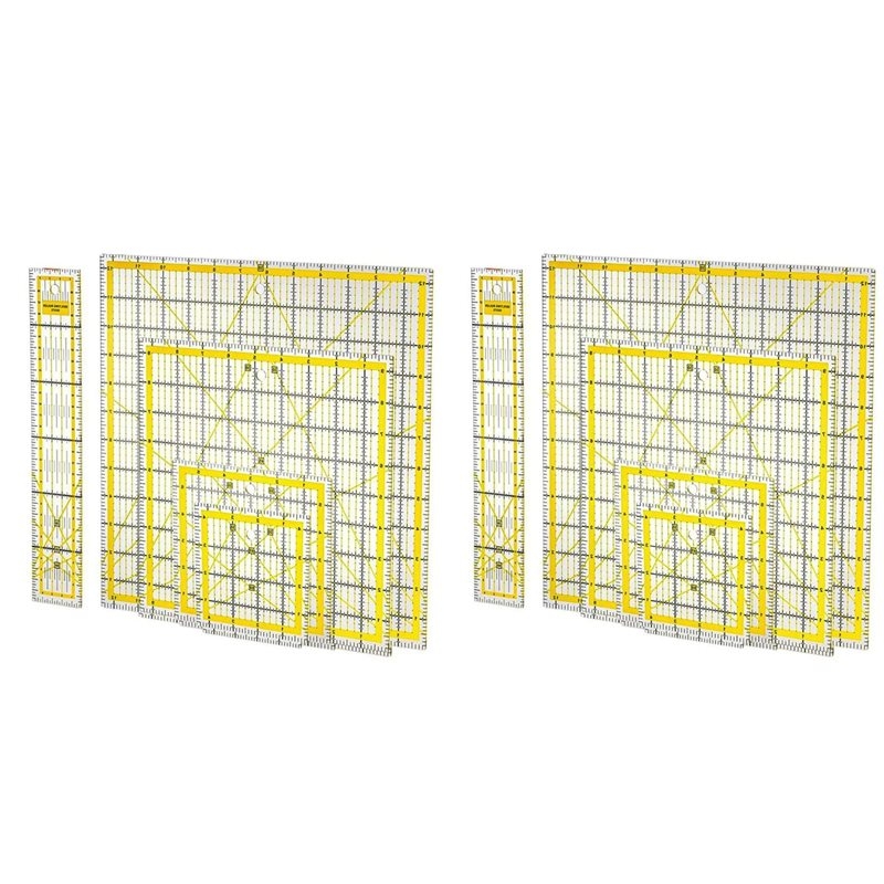 Paquete de 10 reglas acrílicas - Quilting Ruler Square reseña y precio