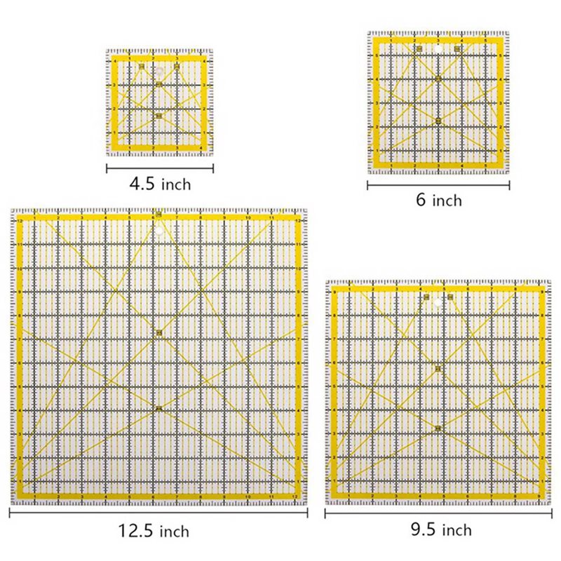 Paquete de 10 reglas acrílicas - Quilting Ruler Square reseña y precio