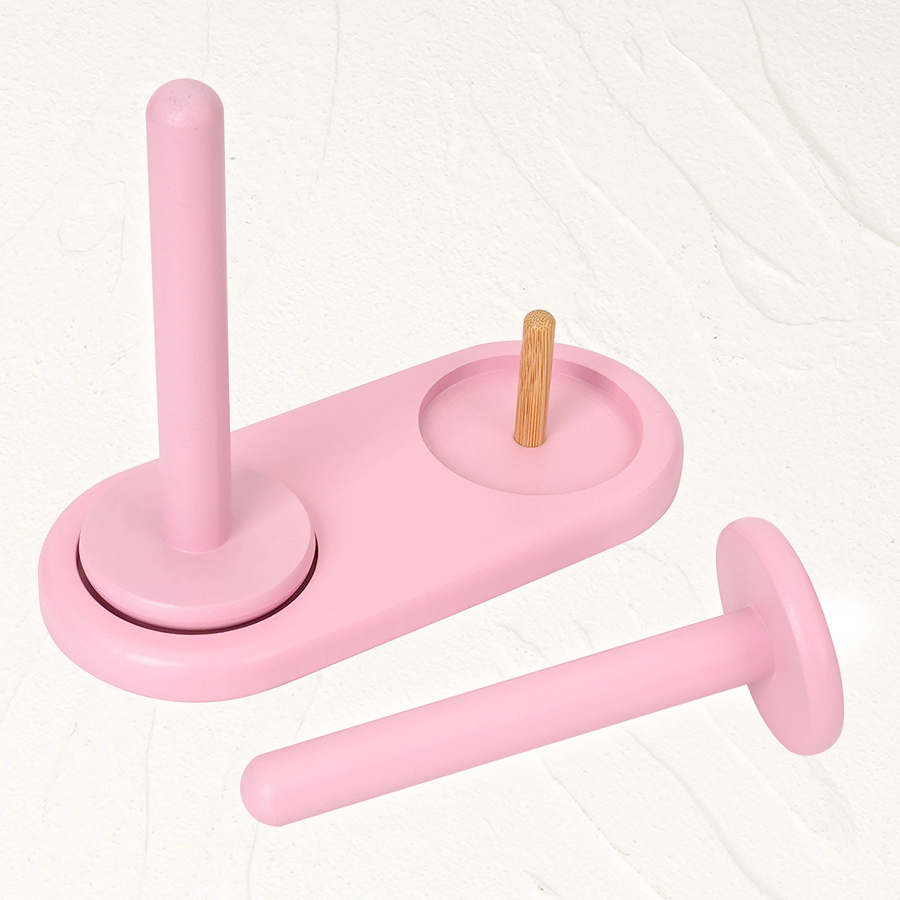 Soporte de hilo de madera de d - Sewing Production reseña y precio